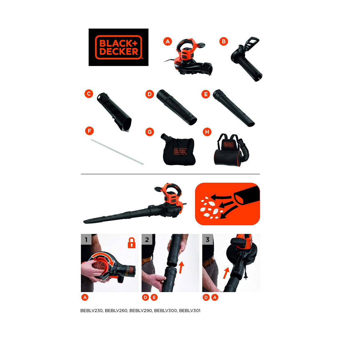 Puhur Black & Decker beblv260-qs 2600 W 220-240 V